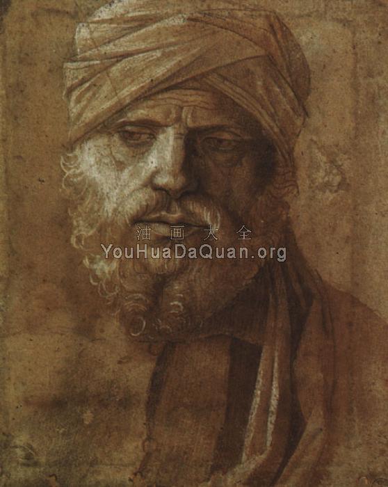 戴头巾的男子 - 乔凡尼·贝利尼